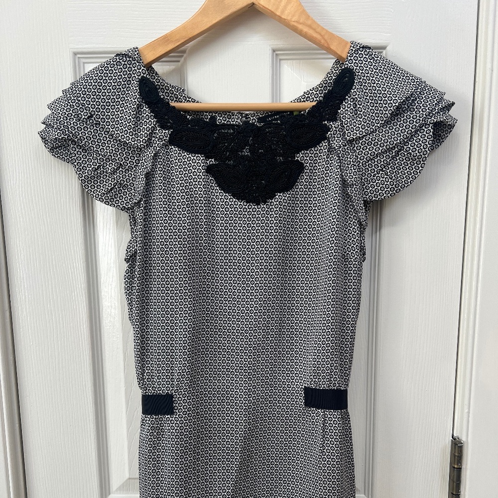 Anthropologie liefsdootir size 6 small silk blouse tunic top